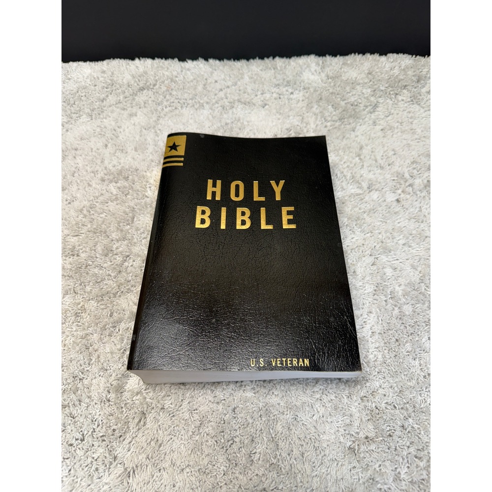 American Bible Society KJV Holy Bible Extra Large Print US Veteran Edition Black